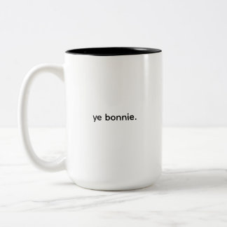 De Café Em Dois Tons Caneca Escocesa Simples e Divertida