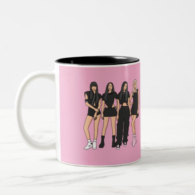 De Café Em Dois Tons Caneca especial Black Pink (Esquerda)
