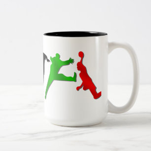 De Café Em Dois Tons Caneca especial do handball dos jogadores do