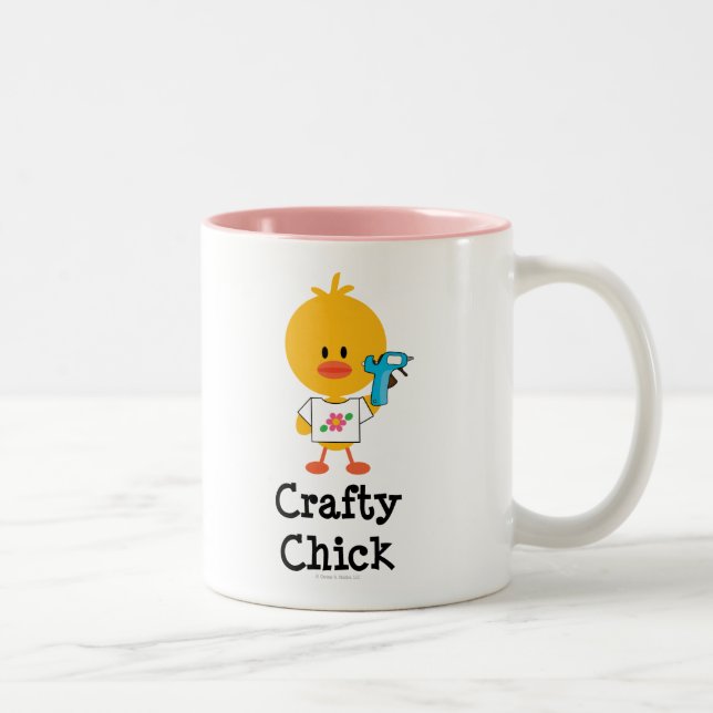 De Café Em Dois Tons Caneca esperto do pintinho (Direita)