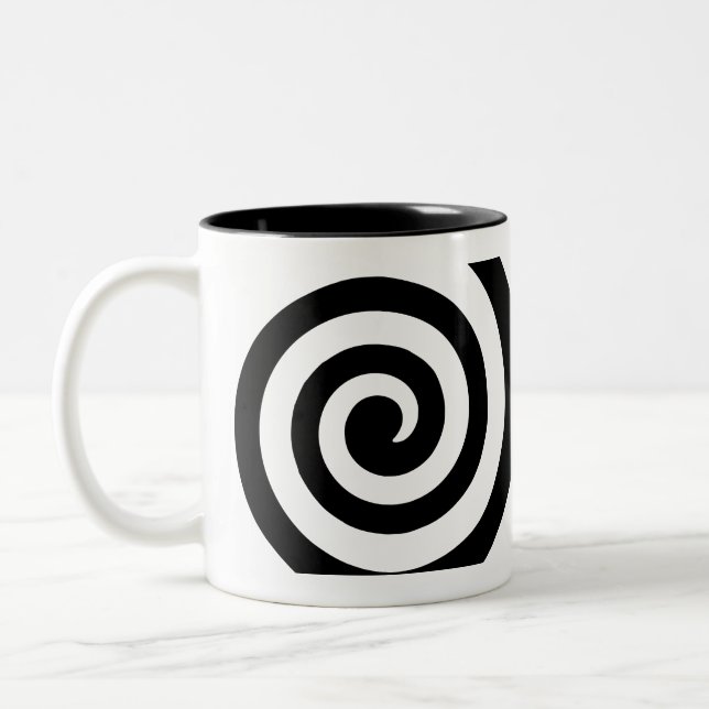 De Café Em Dois Tons caneca espiral (Esquerda)