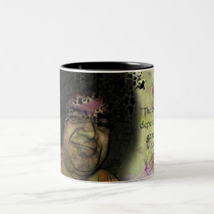 De Café Em Dois Tons Caneca espiritual da dança do chá