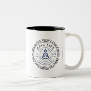 De Café Em Dois Tons Caneca espiritual do hooligan da vida épico