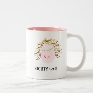 De Café Em Dois Tons Caneca Esquerda Personalizada ~ Caneca Ringer para