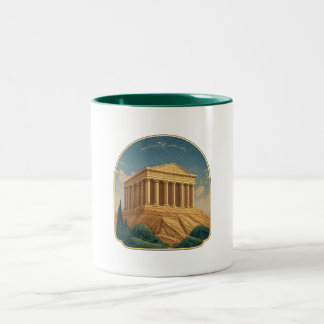 De Café Em Dois Tons Caneca - Estilo Grego