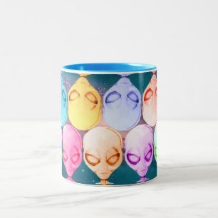 De Café Em Dois Tons Caneca estrangeira, colorido