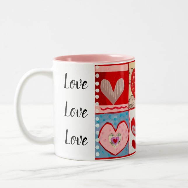 De Café Em Dois Tons Caneca Eu Te Amo (Esquerda)