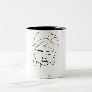 De Café Em Dois Tons Caneca Fanm Fle