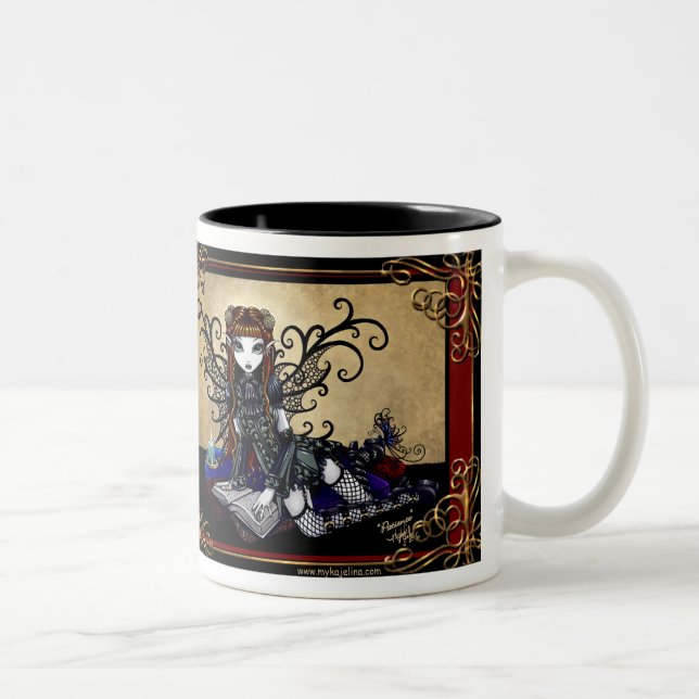 De Café Em Dois Tons Caneca feericamente elegante da "paciência" (Direita)