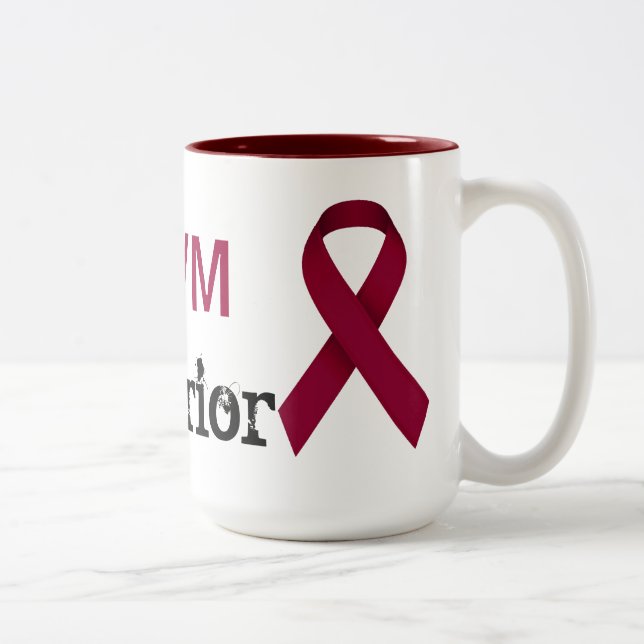 De Café Em Dois Tons Caneca feita sob encomenda do guerreiro do (Direita)