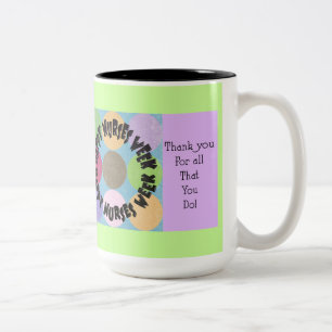 De Café Em Dois Tons Caneca feliz da semana das enfermeiras