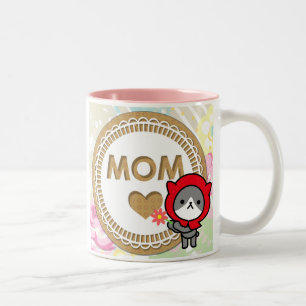 De Café Em Dois Tons Caneca feliz do dia das mães - gatinho