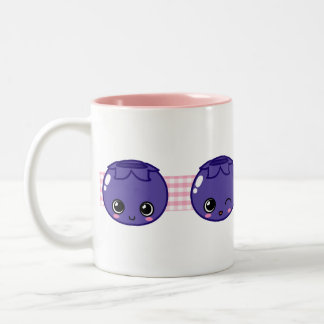 De Café Em Dois Tons Caneca feliz do mirtilo