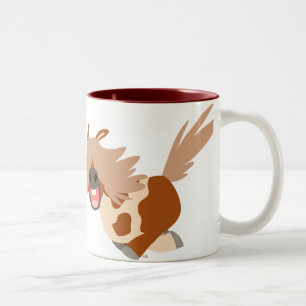 De Café Em Dois Tons Caneca feliz do pônei do Pinto dos desenhos