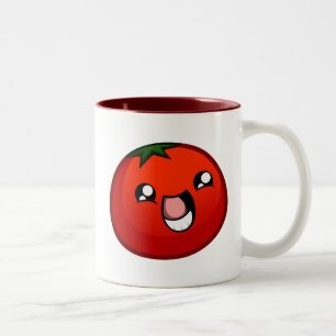 De Café Em Dois Tons Caneca feliz do tomate