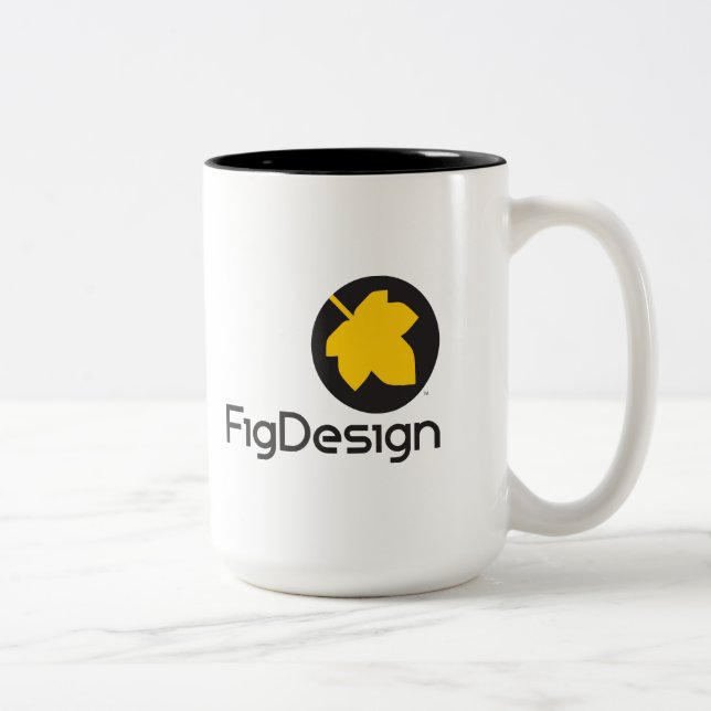 De Café Em Dois Tons Caneca FigDesign (Direita)
