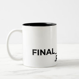 De Café Em Dois Tons Caneca Final Final V2 PDF Engraçado Designer Gráfi