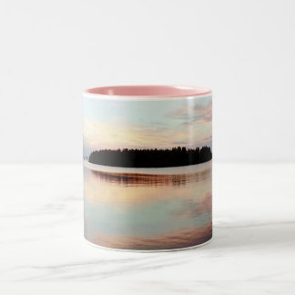 De Café Em Dois Tons Caneca finlandesa do por do sol da ilha