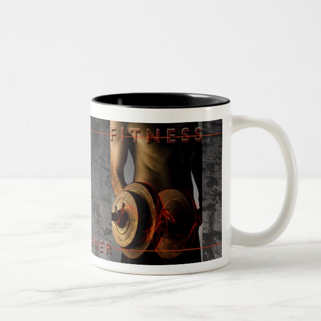 De Café Em Dois Tons Caneca - Fitness (Direita)