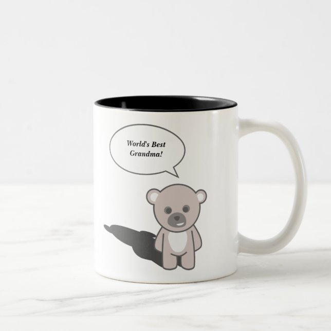 De Café Em Dois Tons Caneca Fofa (Personalizar) (Direita)