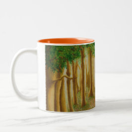 De Café Em Dois Tons Caneca Foxy da floresta