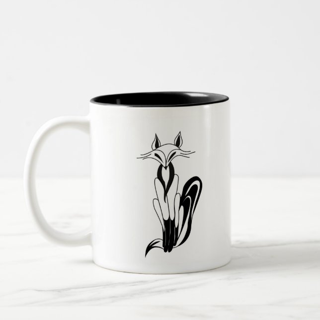 De Café Em Dois Tons Caneca Foxy do Fox (Esquerda)