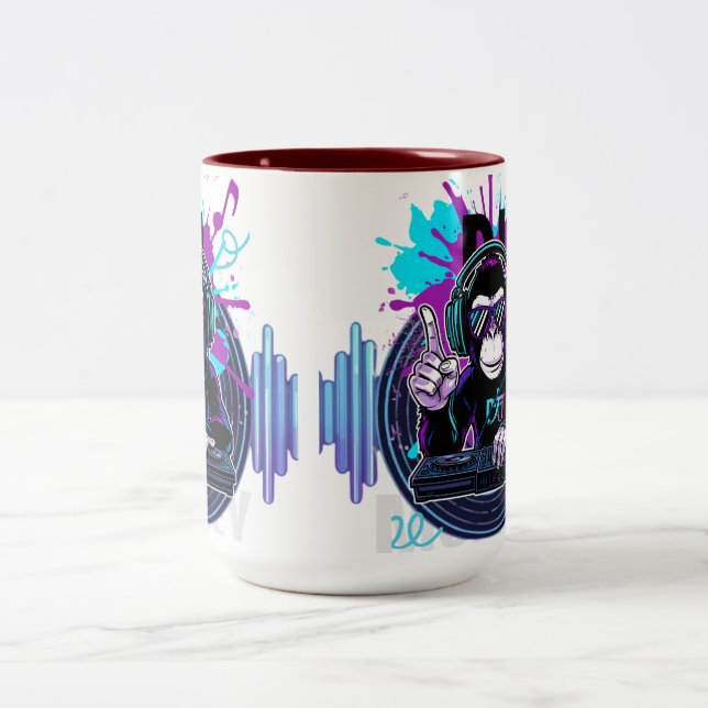 De Café Em Dois Tons Caneca Funky Monkey (Centro)