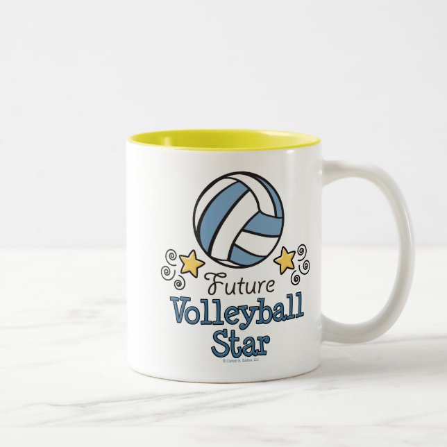 De Café Em Dois Tons Caneca futura da estrela do voleibol (Direita)