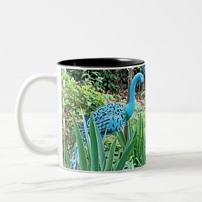 De Café Em Dois Tons Caneca Garça Azul (Esquerda)