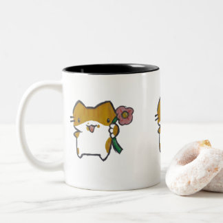 De Café Em Dois Tons Caneca Gatinho
