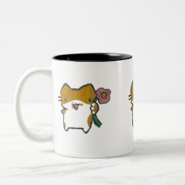De Café Em Dois Tons Caneca Gatinho