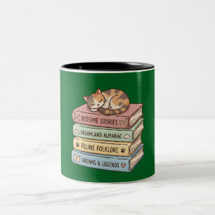 De Café Em Dois Tons Caneca Gato Fofo nos Livros
