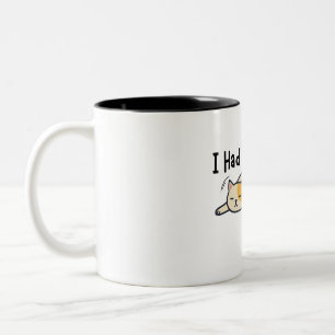 De Café Em Dois Tons Caneca Gato Preguiçoso Engraçado Eu Tinha Planos U