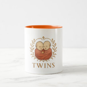 De Café Em Dois Tons Caneca - Gêmeos
