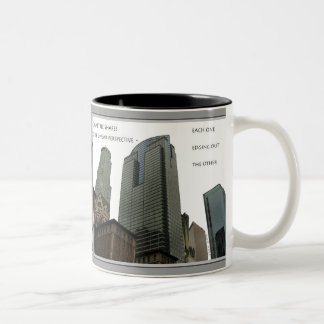 De Café Em Dois Tons Caneca geométrica das formas