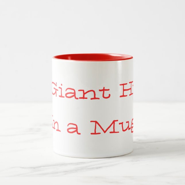 De Café Em Dois Tons Caneca gigante do abraço (Centro)