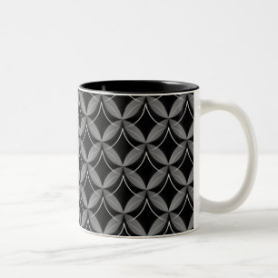 De Café Em Dois Tons Caneca Glam da parte alta da cidade, cinza