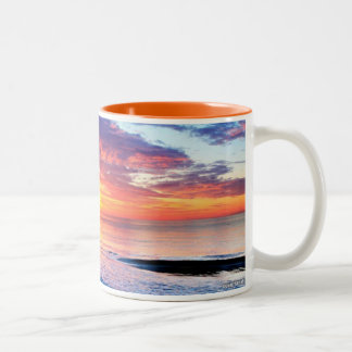 De Café Em Dois Tons caneca gloriosa do nascer do sol