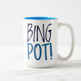 De Café Em Dois Tons Caneca Grande - Bing Pot!