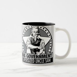 De Café Em Dois Tons Caneca grande dos fatos do governo