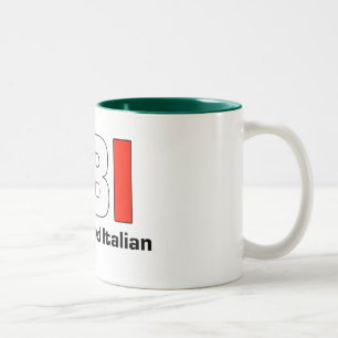 De Café Em Dois Tons Caneca grande italiana completa da papá do FBI