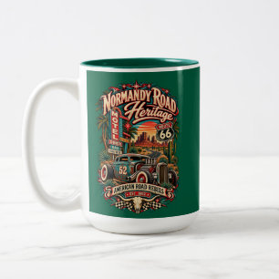 De Café Em Dois Tons Caneca Heritage Normandy Road Verde - Estrada Amer