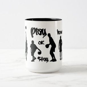 De Café Em Dois Tons Caneca Home do jogo ou da estada