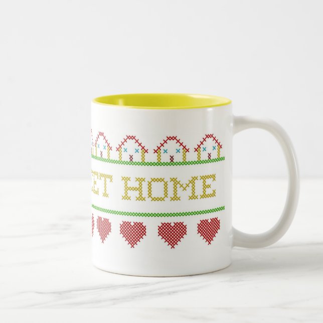 De Café Em Dois Tons Caneca Home doce (Direita)