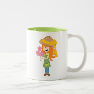 De Café Em Dois Tons Caneca I Love Gardening Duas Cores