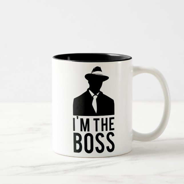 De Café Em Dois Tons Caneca I'm the Boss (Direita)