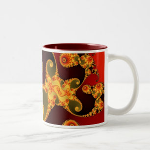 De Café Em Dois Tons Caneca impetuosa dos tentáculos