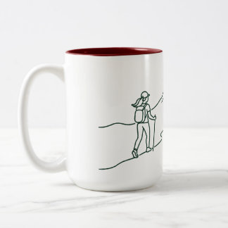De Café Em Dois Tons Caneca Indo para as montanhas