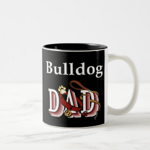 De Café Em Dois Tons Caneca inglesa do pai do buldogue