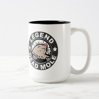 De Café Em Dois Tons Caneca inoperante da toupeira da legenda